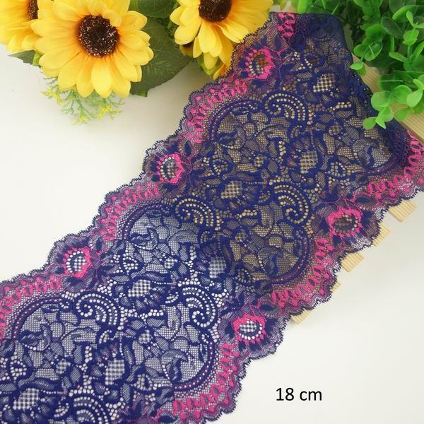 two color stretch lace