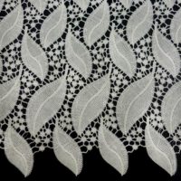 leaves embroidery lace fabric