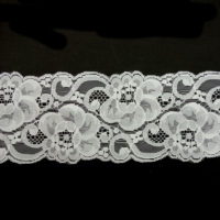 white flower lace trims