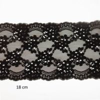 black stretchy lace