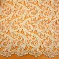 spiral embroidery lace fabric
