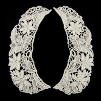 100% cotton vintage retro embroidery lace collar bib