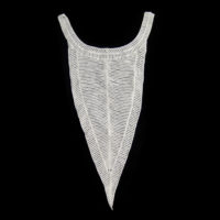 long embroidery lace panel for front or back collar