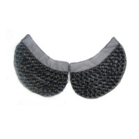 peter pan style black acrylic stone handmade collar