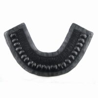 black acrylic beads sewing on collar trim