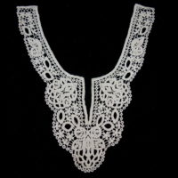 embriodery lace applique for front collar