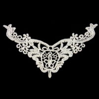 mini embroidery lace applique for collar or hot pants