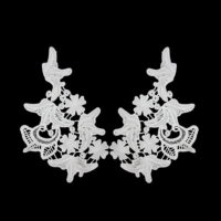 lace applique for collar by pairs