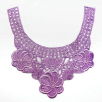 flower embroidery lace collar