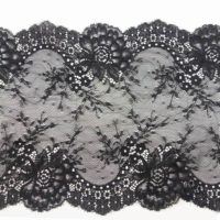 black elastic lace trim