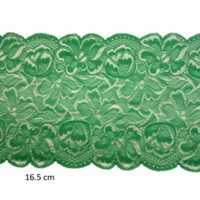green and whtie stretchy lace