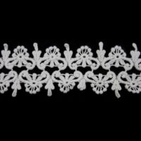 white embroidery lace trim