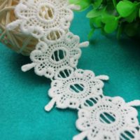 white embroidery lace trim