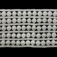 dot and stripe embroidery lace trim