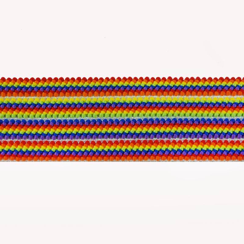 colors stripe elastic webbing
