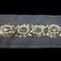 pearl and sequin beading trim