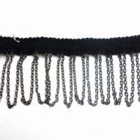braided trims with metal chain