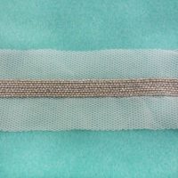 metal chain trim in mesh for clothing
