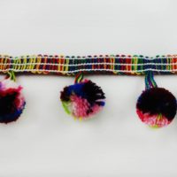 braided trim with pompom
