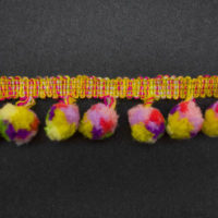 colorful pompom trims
