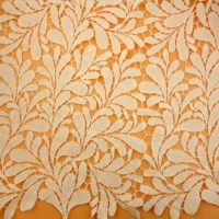 leaves embroidery lace fabric