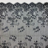 black eyelash lace fabric