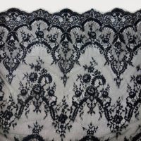black eyelash lace fabric