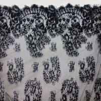 black lace fabric
