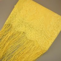 lace fabric with fringe