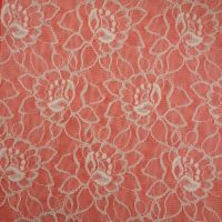 white and silver lace fabric