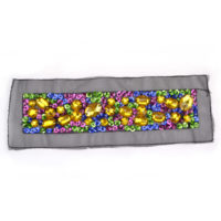 colors gems bead and sequin sewing on applique