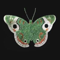 beaded butterfly patch