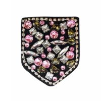luxury rhinestone and gemstone handmade motif