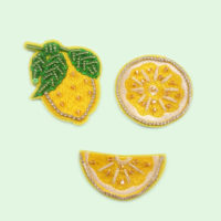 lemon patch with gems and beads