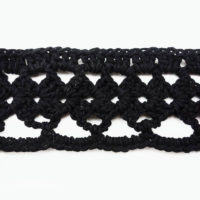 black crochet tape