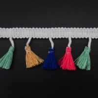 braid tape with colorful tassel