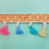 braided tape with tassel