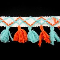 braided tape with tassel