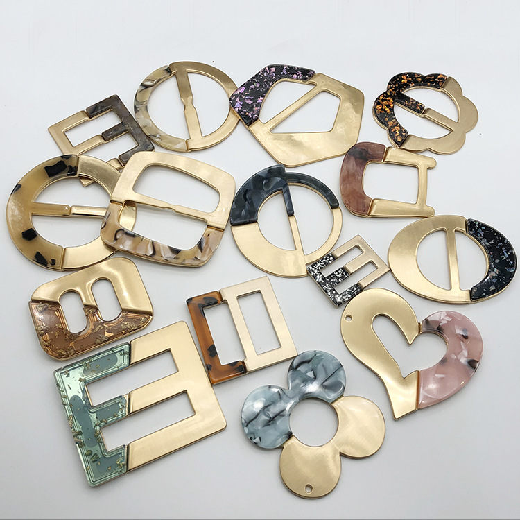  fashion buckle  with resin trims